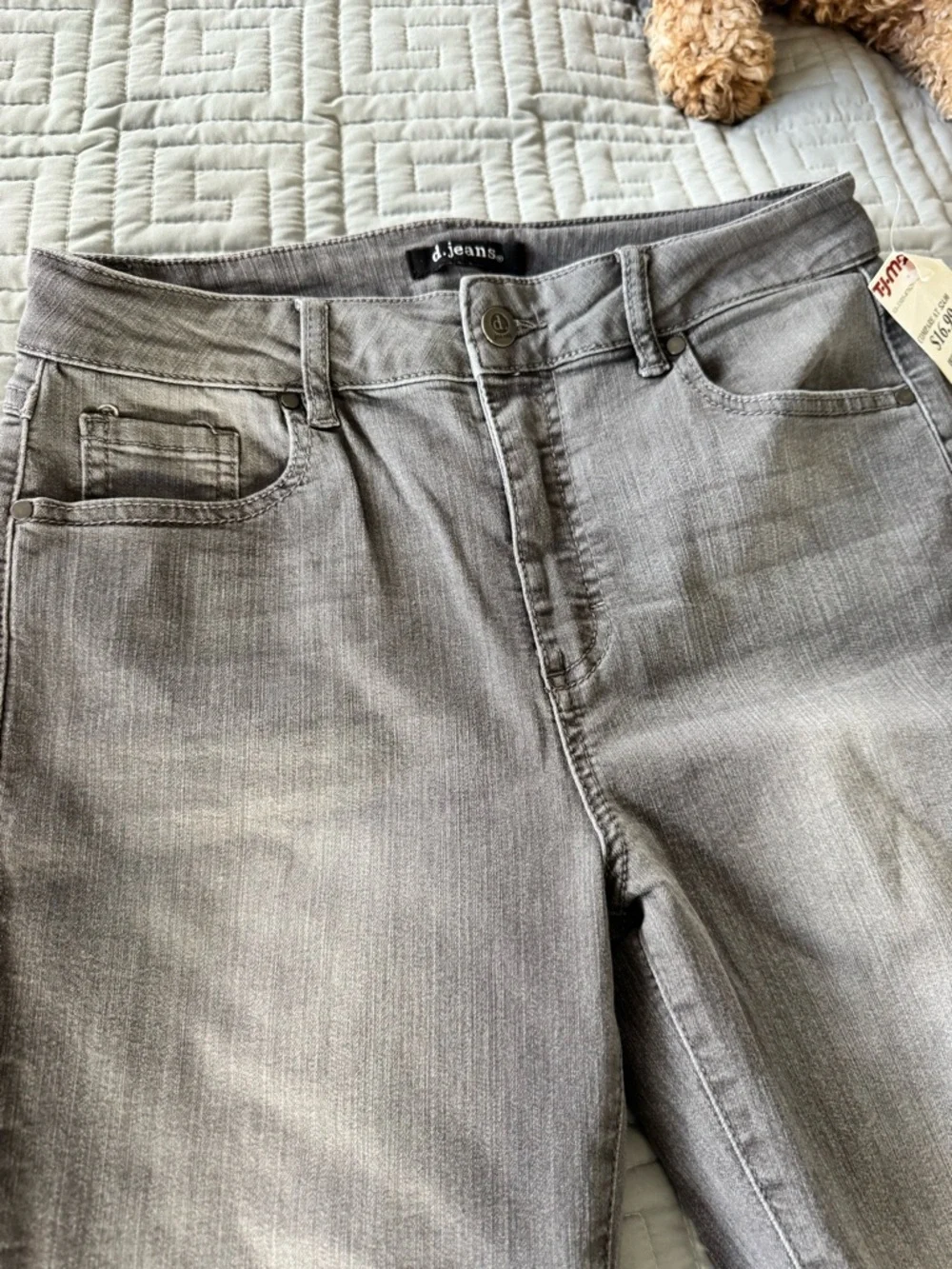 d. jeans Women's Gray Straight-Leg Jeans - Picture 3 of 5